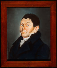 Der Vater: Christian Jakob Mayer; um 1815
Pastellbild eines unbekannten Malers
(Stadtarchiv Heilbronn D032-401)