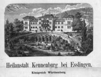 Heilanstalt Kennenburg bei Esslingen; um 1850
(Stadtarchiv Heilbronn)