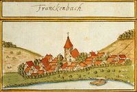 Frankenbach im Forstlagerbuch von Andreas Kieser; 1684
(Hauptstaatsarchiv Stuttgart)