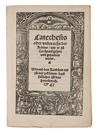 Der Heilbronner Katechismus; 1528
(Stadtarchiv Heilbronn L003H-R-34019)