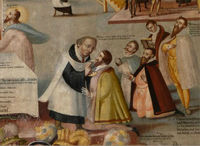 Das Abendmahl – der Leib Christi
Gemälde von Andreas Herrneisen in der Pfarrkirche Kasendorf (Ausschnitt)