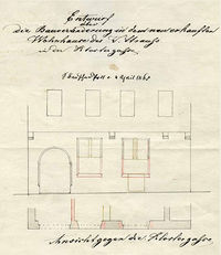 Bauakte zum Umbau des Hauses Nr. 33; 1865
(Stadtarchiv Heilbronn)