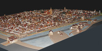Modell der Stadt Heilbronn um 1800
Maßstab ca. 1:250 
(Foto Stadtarchiv Heilbronn)
