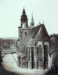 Kilianskirche von Osten; um 1865
(Stadtarchiv Heilbronn)
