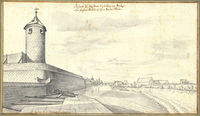 Bollwerksturm; 1674 
(Stadtarchiv Heilbronn E005-2140)
