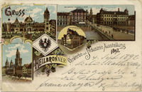 Werbepostkarten für die Heilbronner Industrie-, Gewerbe- und Kunstausstellung; 1897
(Stadtarchiv Heilbronn F003-0151-04698)