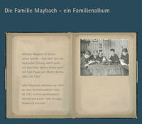 Maybach-Familienalbum
(Stadtarchiv Heilbronn; Entwurf Burkard Pfeifroth, Reutlingen)