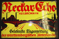 Reklameschild Neckar-Echo
(Stadtarchiv Heilbronn (E003-273)