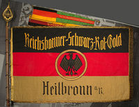 Fahne des Reichsbanners Schwarz-Rot-Gold; 1925
(Städtische Museen Heilbronn 9170-2006)