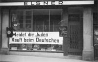 Boykott des Modegeschäfts Elsner; 1. April 1933
(Stadtarchiv Heilbronn)