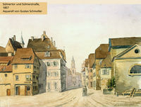 Stadtspaziergang um 1850
(Stadtarchiv Heilbronn)